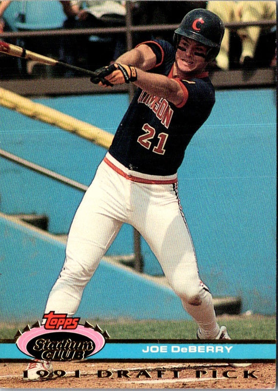 1992 Stadium Club Dome Joe DeBerry #34 Rookie