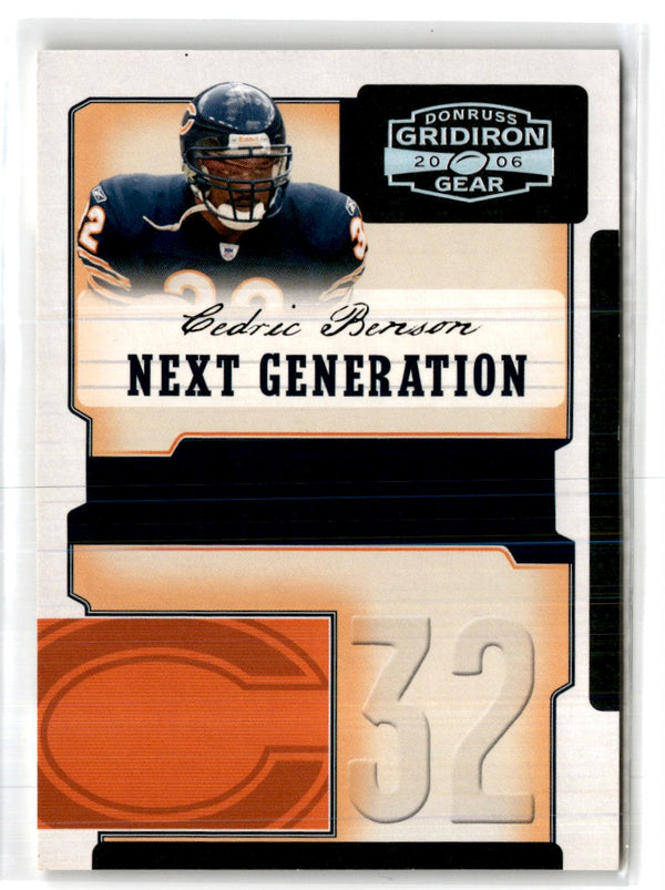 2006 Donruss Gridiron Gear Next Generation Silver Cedric Benson #NG-4 211/250