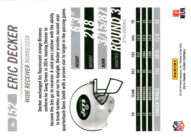 2014 Score Eric Decker