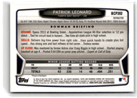 2013 Bowman Chrome Prospects Blue Wave Patrick Leonard #BCP202