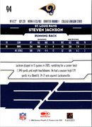 2006 Leaf Rookies & Stars Steven Jackson