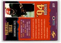1994 Score Marshall Faulk #277 Rookie