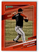 2021 Donruss Holo Red Patrick Corbin