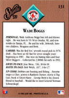 1992 Studio Wade Boggs #131