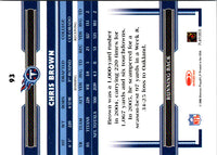 2006 Donruss Threads Chris Brown #93