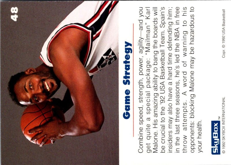 1992 SkyBox USA Karl Malone