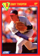 1989 Score Baseball's 100 Hottest Players Bobby Thigpen