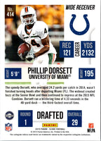 2015 Score Phillip Dorsett #414 Rookie