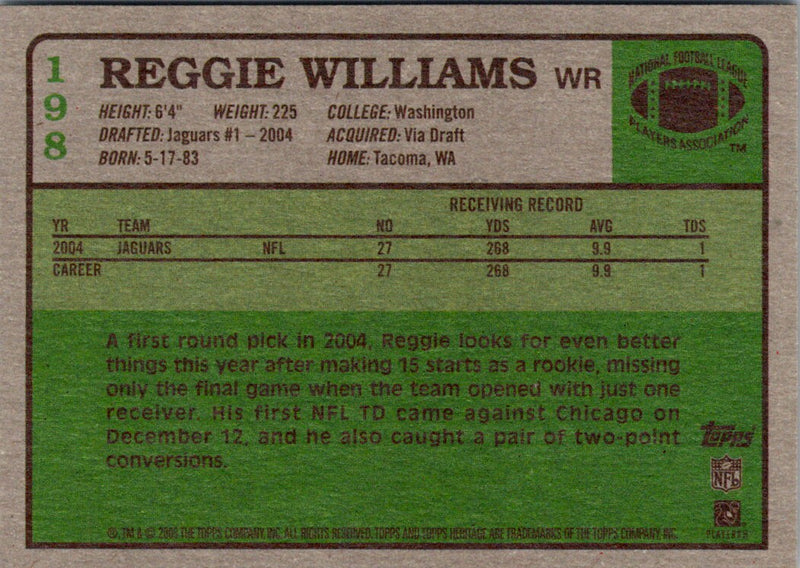 2004 SAGE HIT Reggie Williams