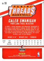 2017 Panini Threads Caleb Swanigan #99 Rookie