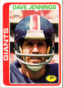 1978 Topps Dave Jennings