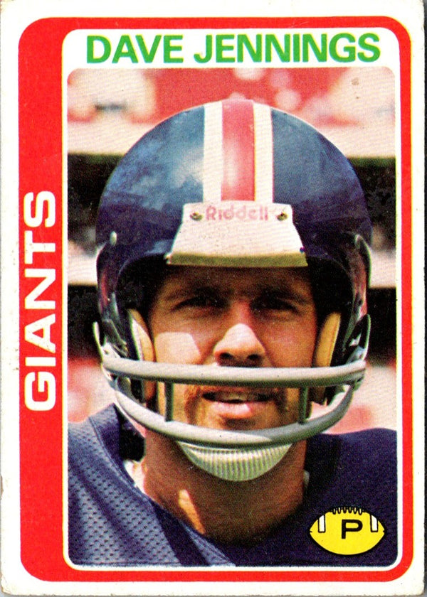 1978 Topps Dave Jennings #248