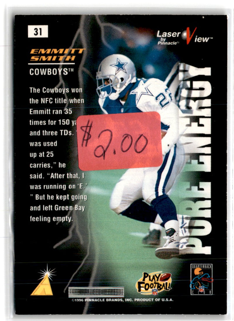 1996 Pinnacle Laser View Emmitt Smith