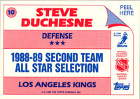 1989 Topps Sticker Inserts Steve Duchesne #10