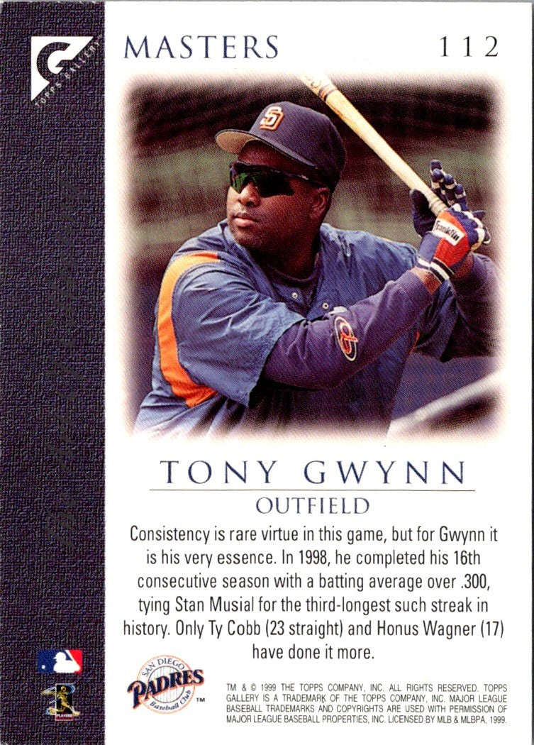 1999 Topps Gallery Tony Gwynn