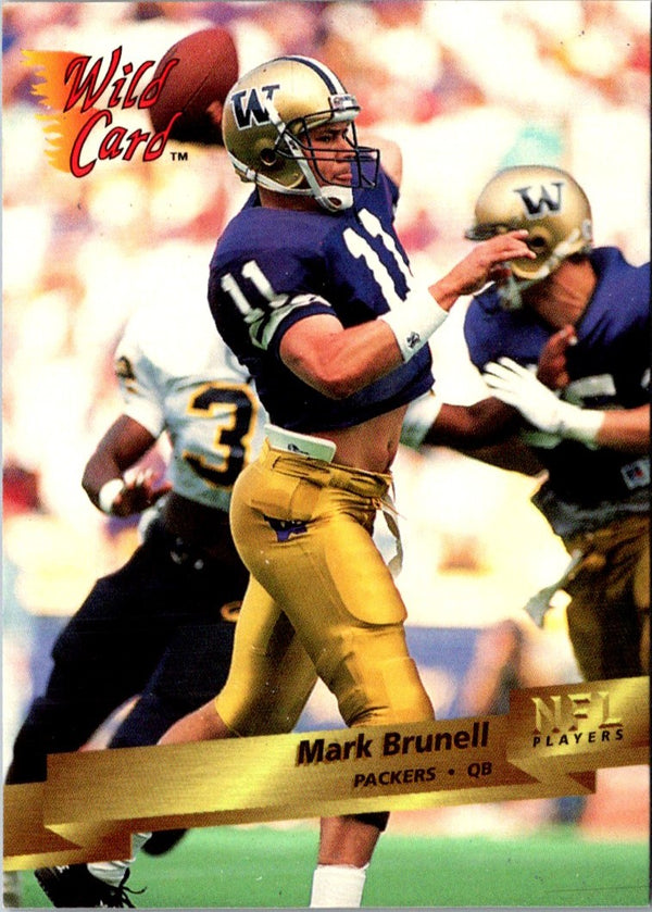 1993 Wild Card 5 Stripe Mark Brunell #135