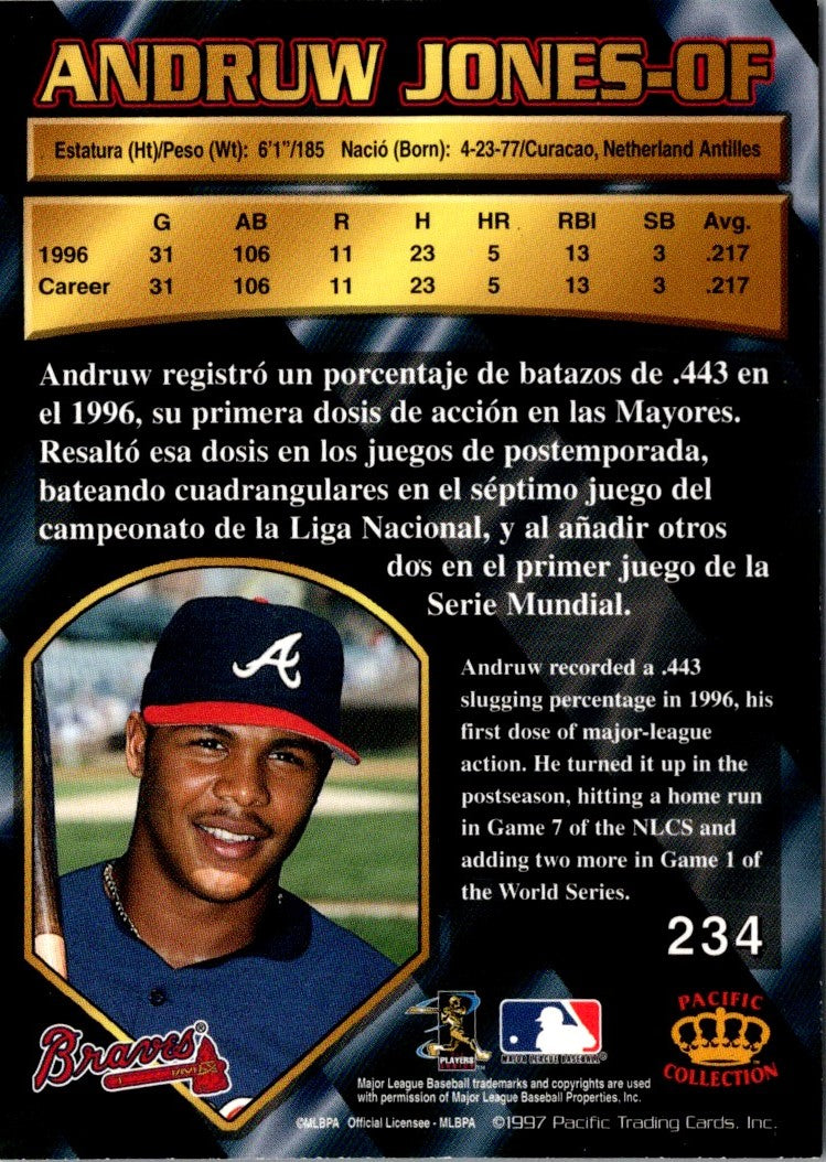 1997 Pacific Crown Collection Andruw Jones