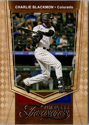 2021 Panini Chronicles Timeless Treasures Charlie Blackmon #6