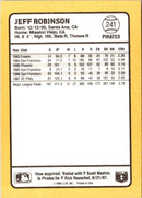 1988 Donruss Baseball's Best Jeff Robinson
