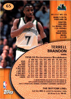 1999 Stadium Club Chrome Terrell Brandon #65
