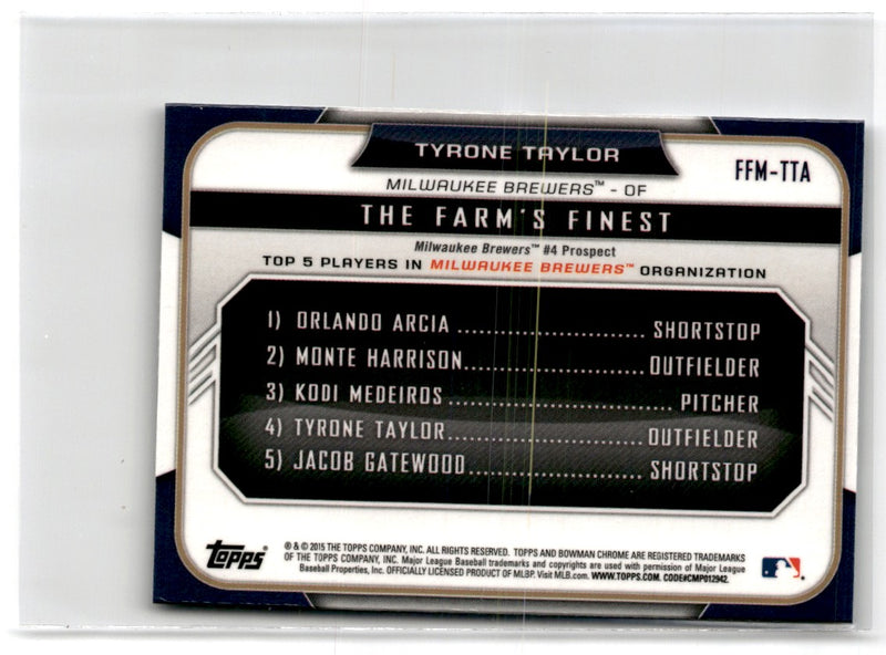 2014 Bowman Ice Tyrone Taylor