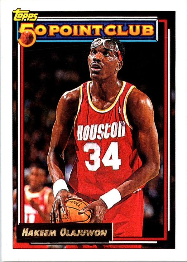 1992 Topps Hakeem Olajuwon #214