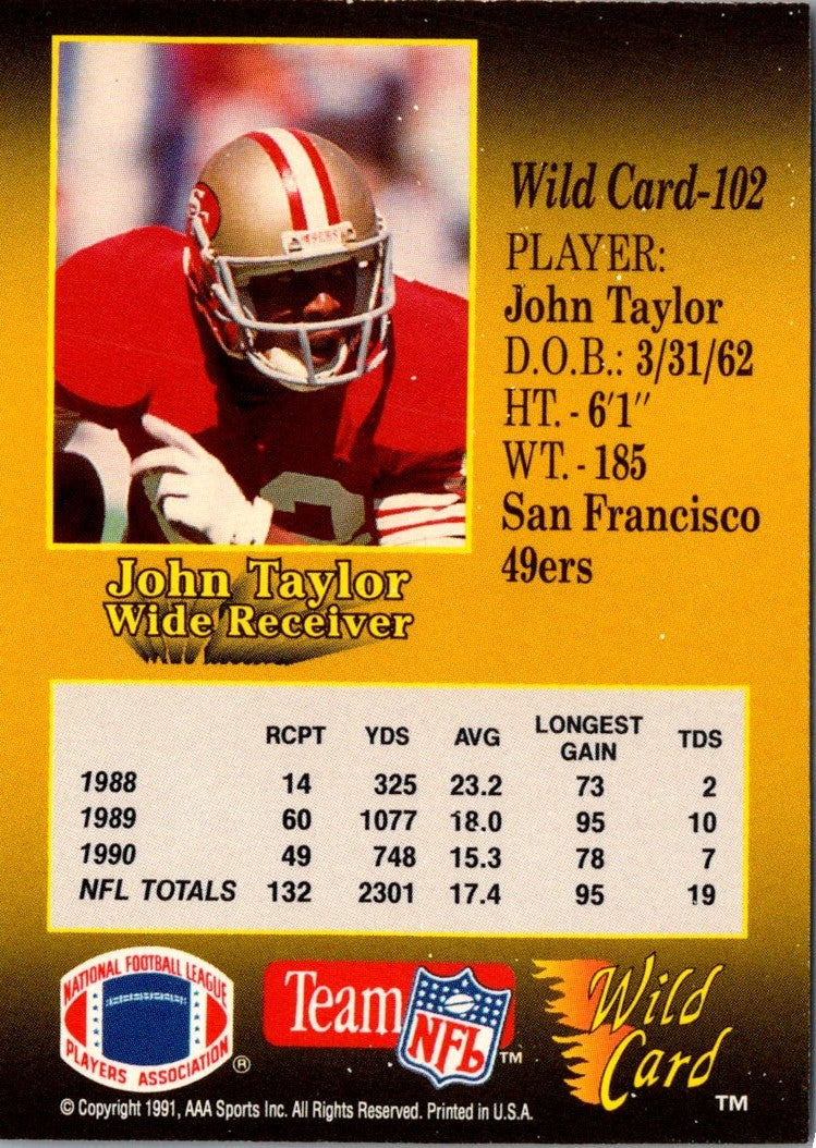 1991 Wild Card John Taylor