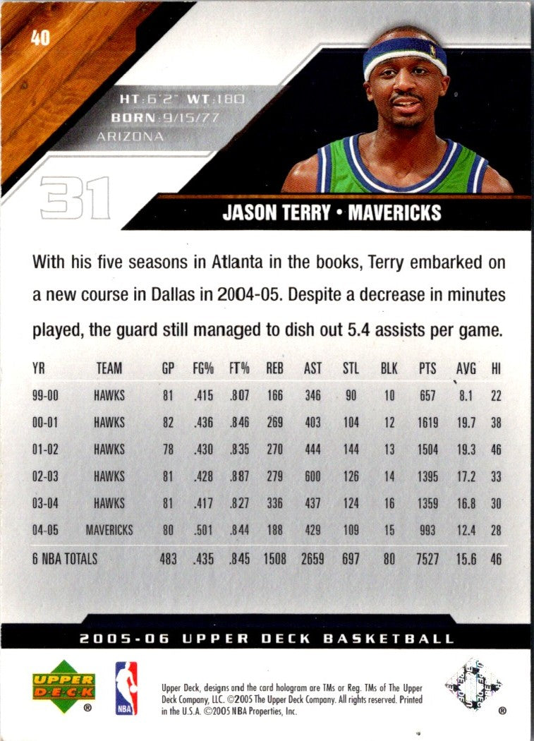 2005 Upper Deck Jason Terry