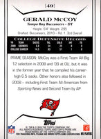 2010 Topps Prime Retail Gerald McCoy #49 Rookie