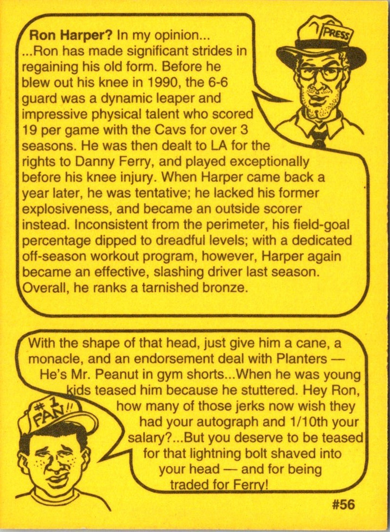 1993 First Amendment Publishing Skinnies Ron Harper