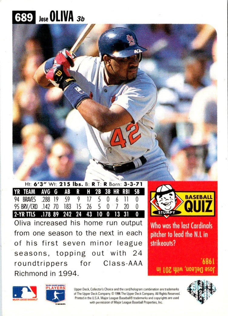 1996 Collector's Choice Jose Oliva