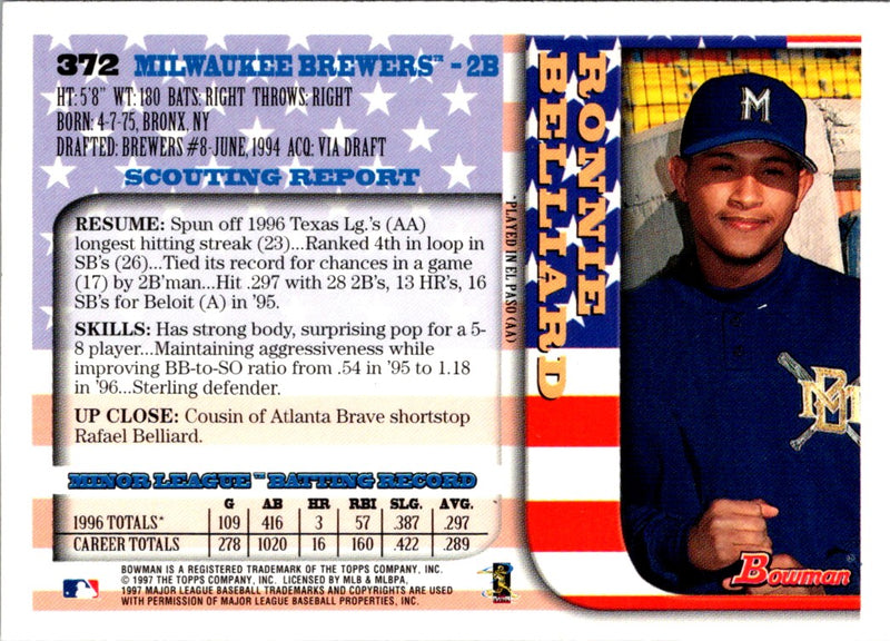 1997 Bowman International Ronnie Belliard