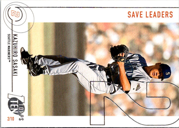 2002 Topps Ten Kazuhiro Sasaki #163