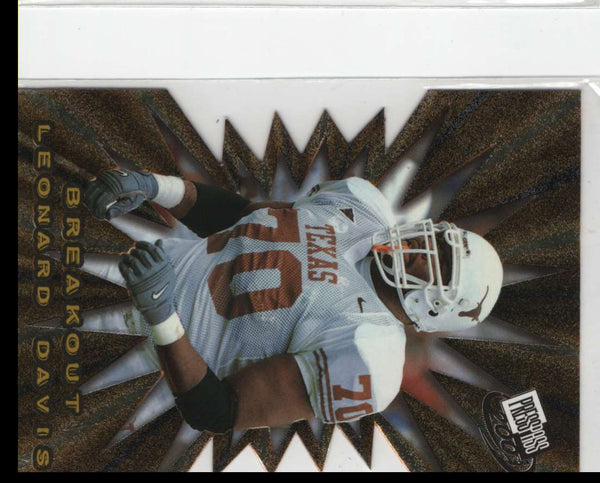 2001 Press Pass Breakout Leonard Davis #B30