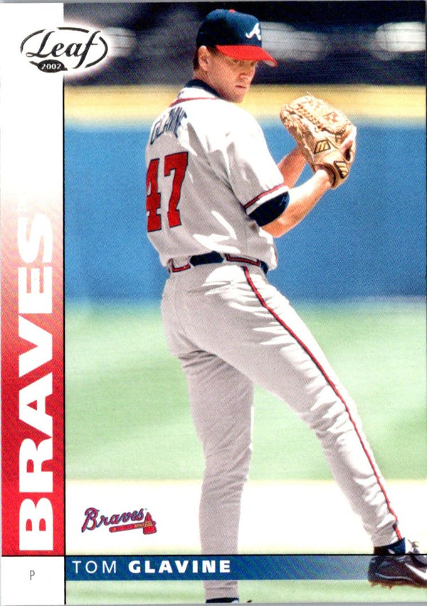 2002 Leaf Press Proofs Blue Tom Glavine #8
