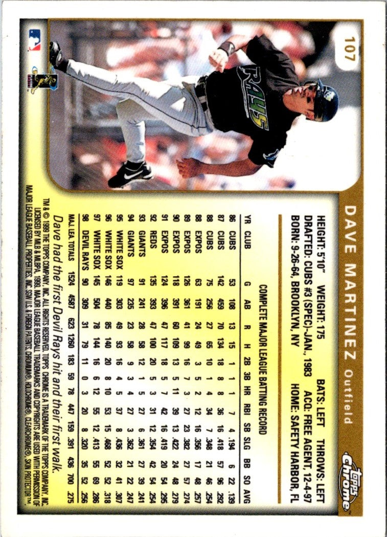 1999 Topps Dave Martinez