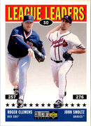 1997 Collector's Choice John Smoltz/Roger Clemens