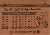 2001 Fleer Tradition Glossy Stephen Boyd #201