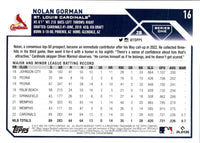 2023 Topps Nolan Gorman #16 Rookie