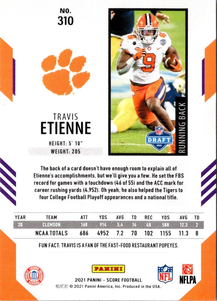 2021 Score Travis Etienne