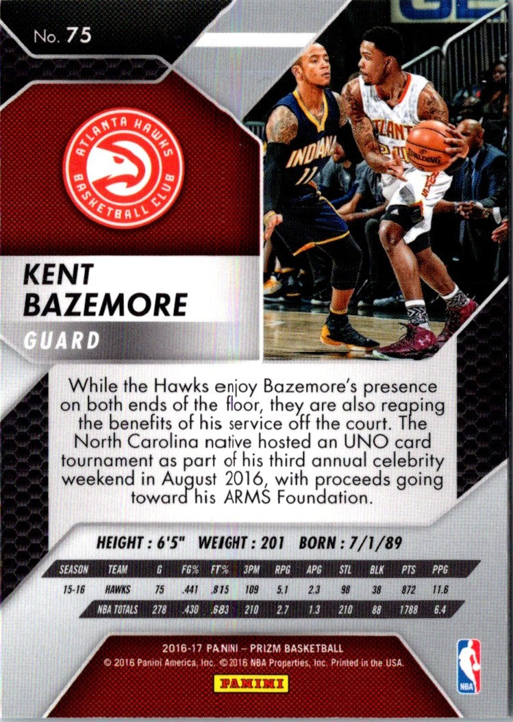 2016 Panini Prizm Kent Bazemore