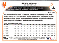 2022 Topps Chrome Jeff McNeil #2
