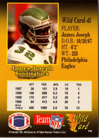 1991 Wild Card James Joseph #45 Rookie