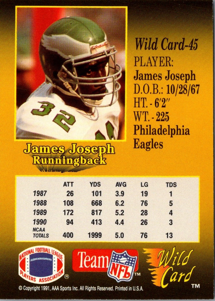 1991 Wild Card James Joseph