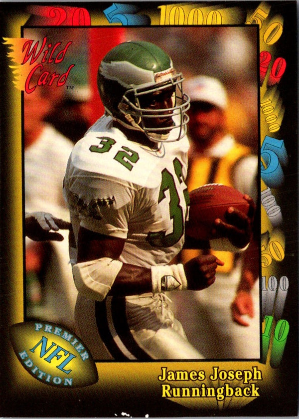 1991 Wild Card James Joseph #45 Rookie