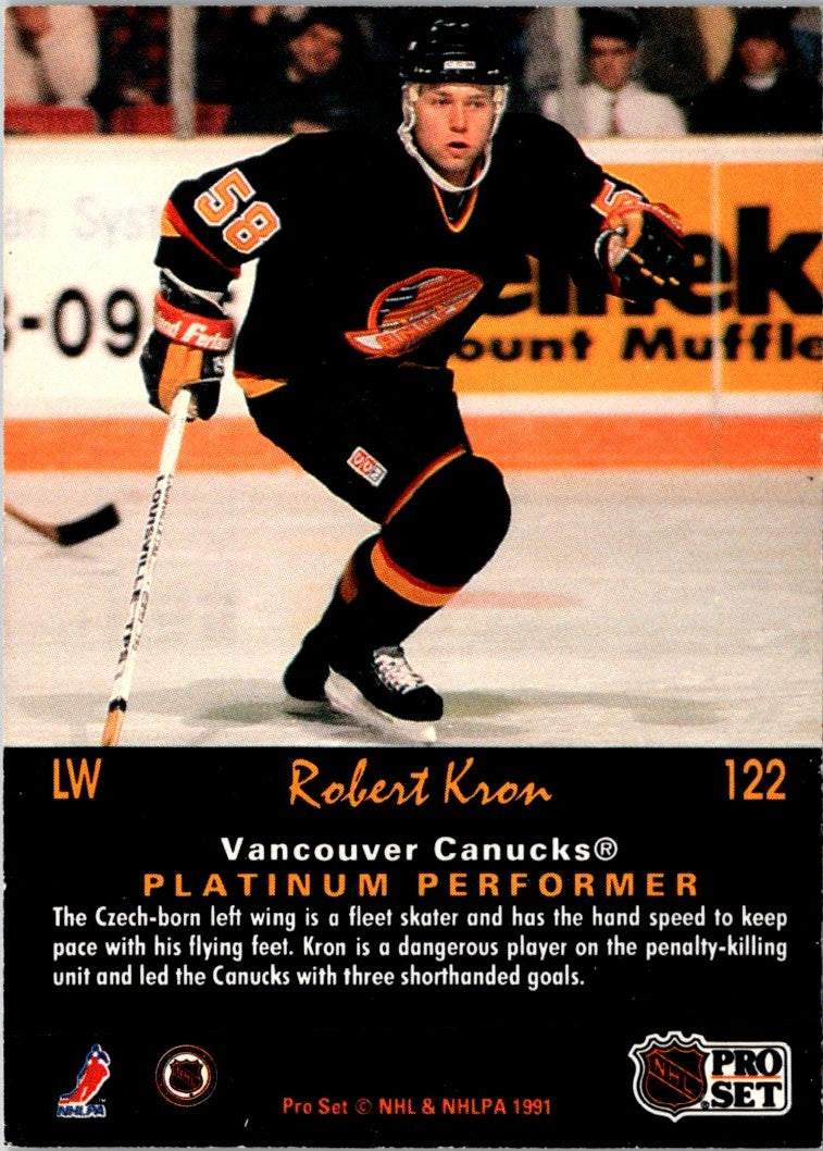 1991 Pro Set Platinum Robert Kron