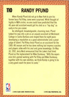 1992 Fleer Randy Pfund #110 Rookie