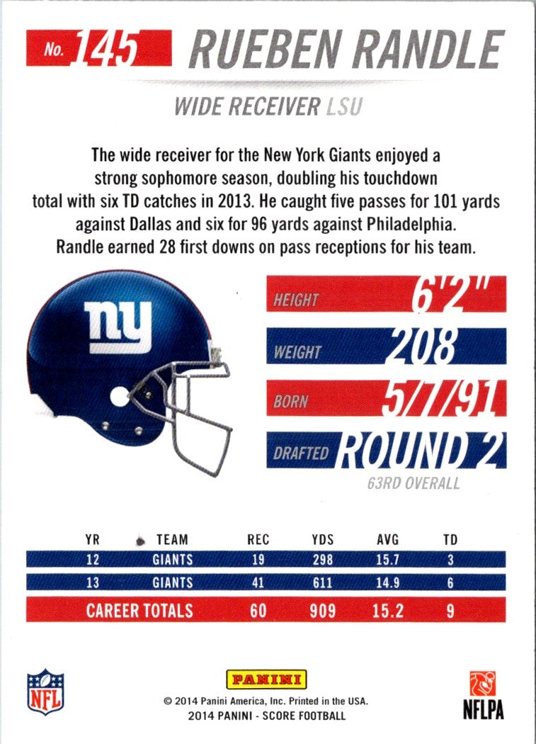 2014 Score Rueben Randle