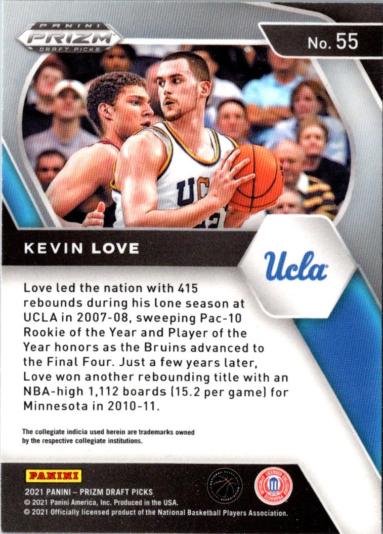 2021 Panini Prizm Draft Picks Blue Kevin Love