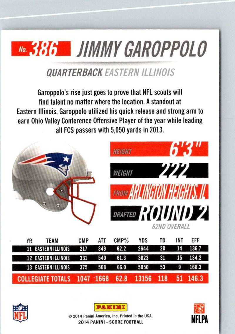2014 Score Jimmy Garoppolo